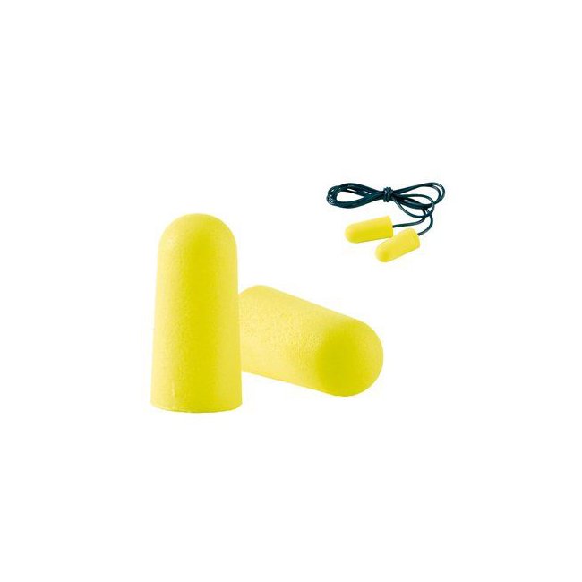 Rolowane wkładki przeciwhałasowe 3M™ E-A-Rsoft™ Yellow Neons (ES-01-001) bez sznurka